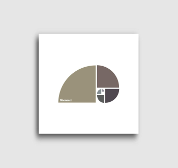 Fibonacci aranymetszés design vászonkép