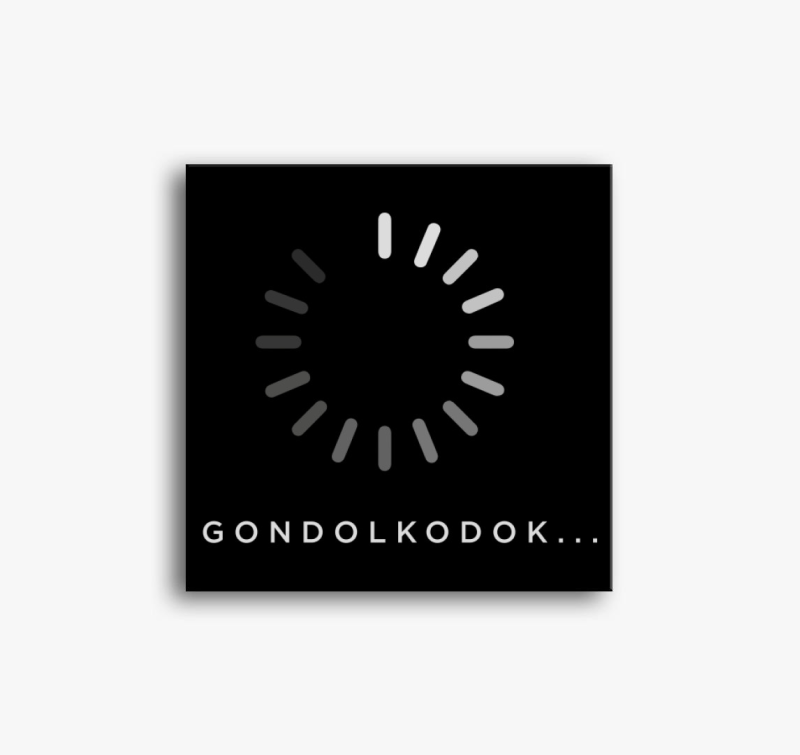 Gondolkodok töltés vászonkép