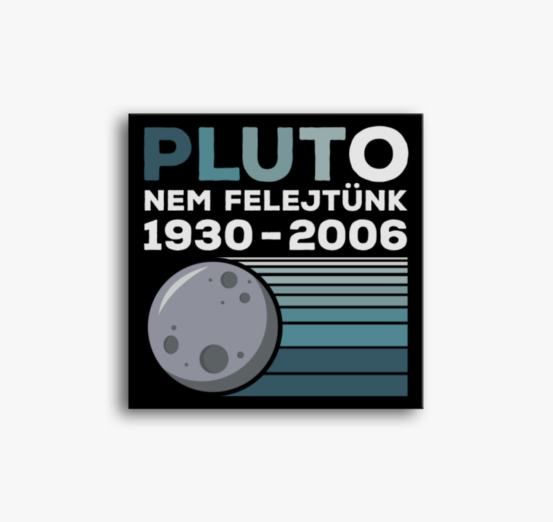 Pluto bolygó emlék vászonkép
