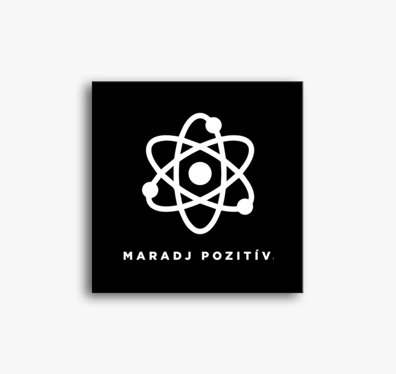 Maradj pozitív motivációs vászonkép