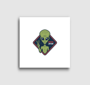 Ufo Alien békével jöttem divat vászonkép
