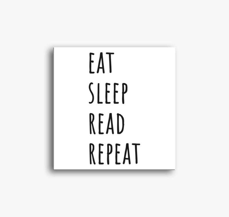 Eat Sleep Read vászonkép