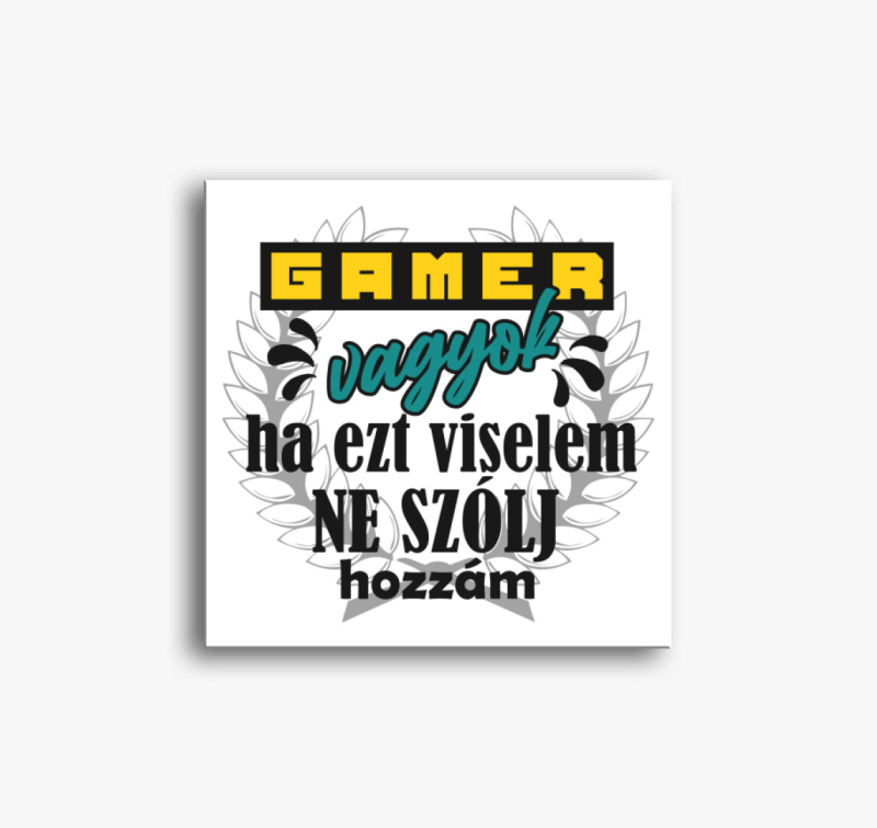 Gamer vagyok vászonkép