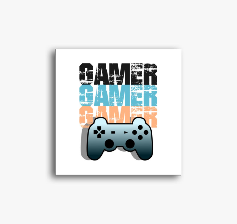Gamer mintás vászonkép