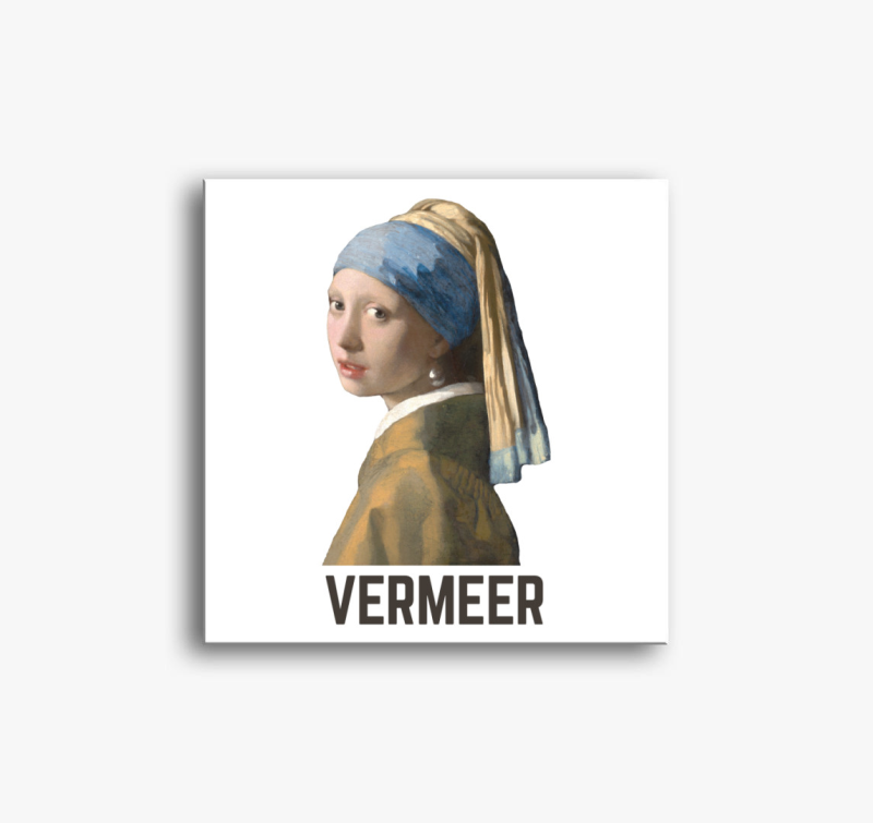 Lány gyöngy fülbevalóval Vermeer vászonkép