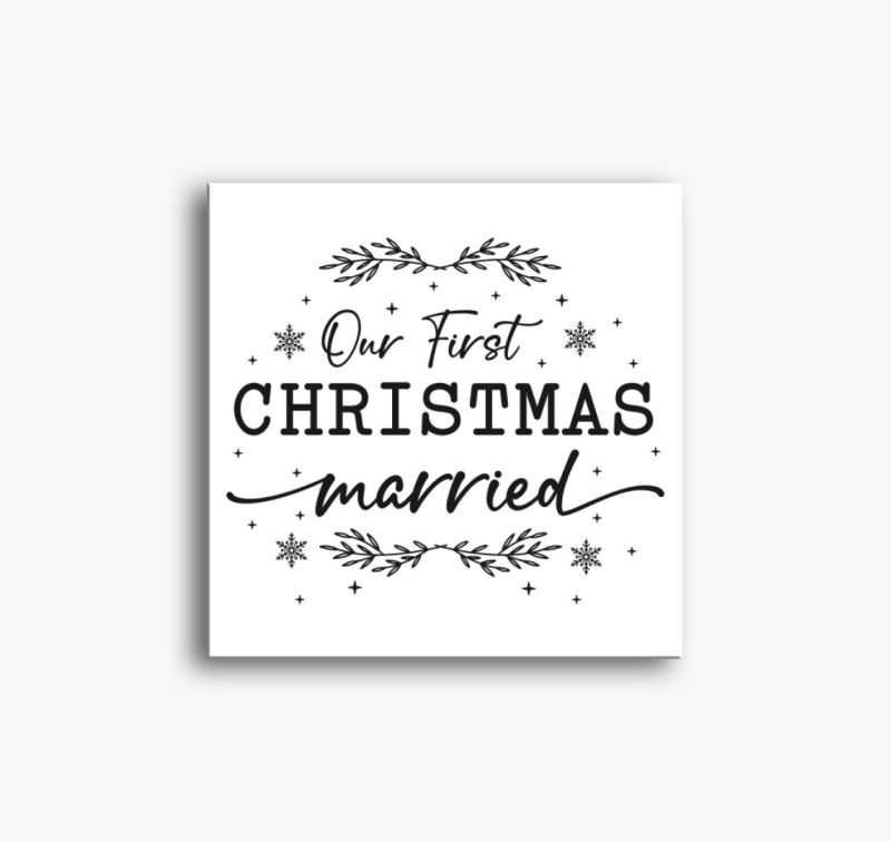 Christmas married vászonkép