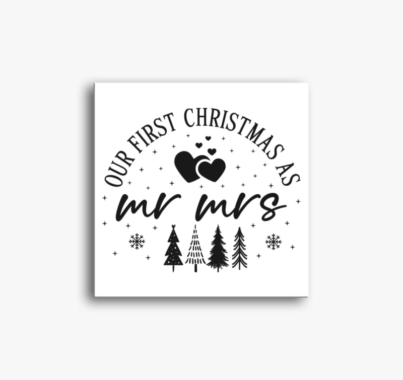 Xmas MR Mrs vászonkép