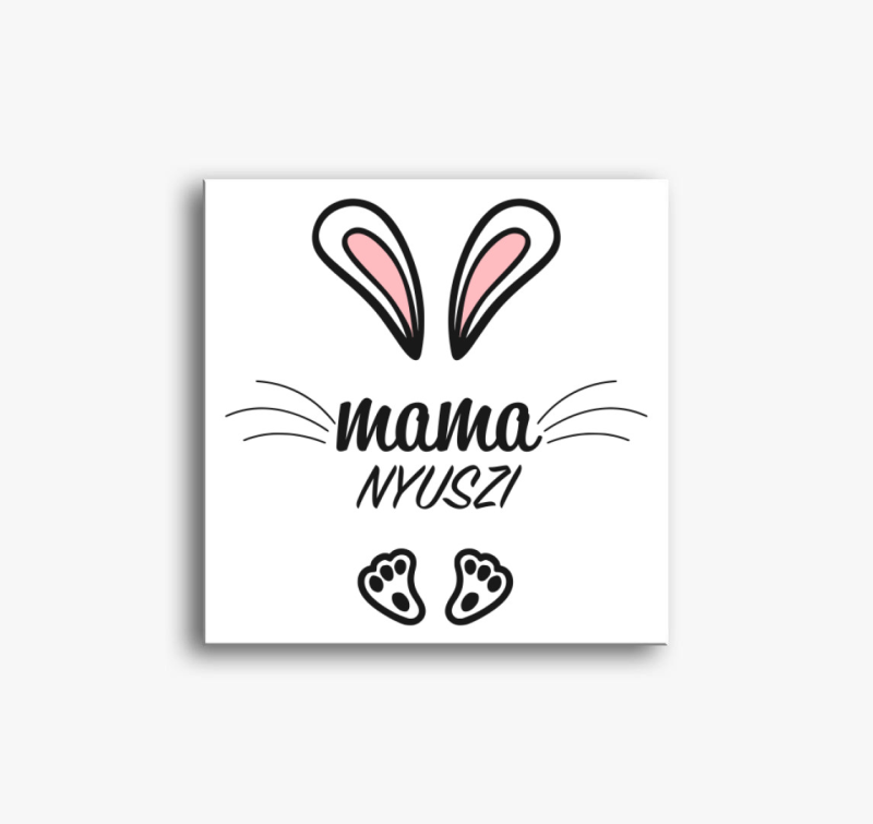 Nyuszicsalád mama nyuszi vászonkép