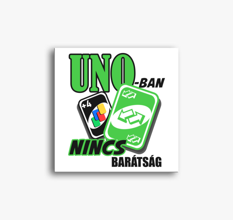 UNO játékos vászonkép