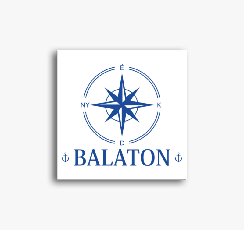 Balaton iránytű vászonkép