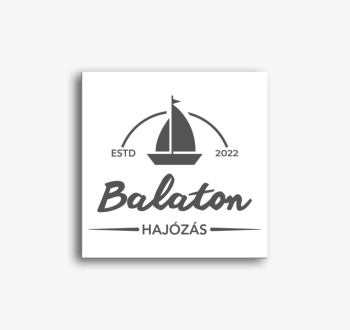 Balaton hajózás vász