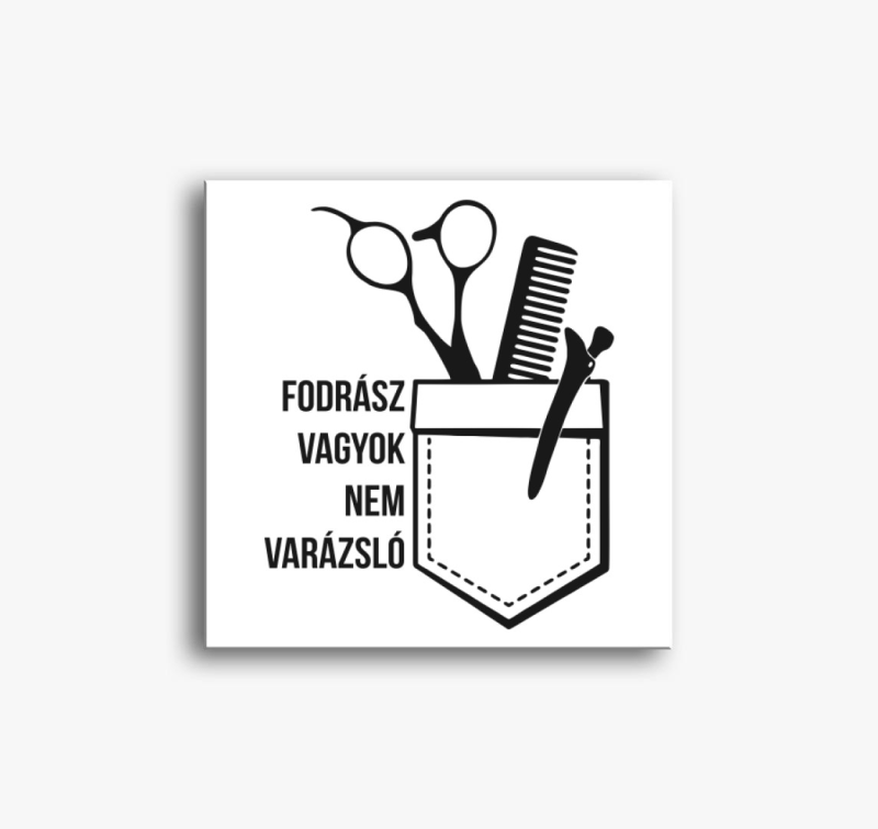 Fodrász vagyok nem varázsló vászonkép