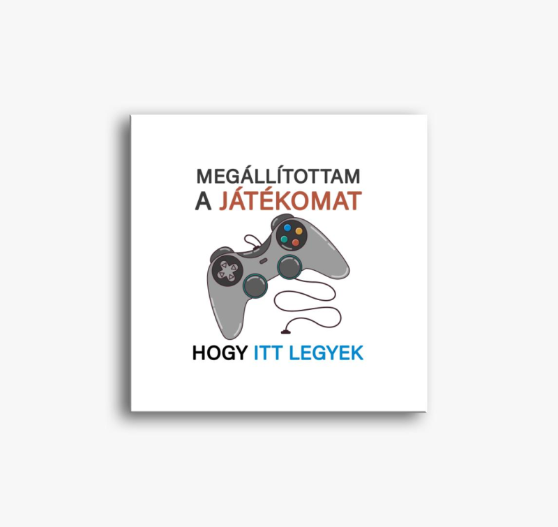 Megállítottam a játékomat, hogy itt legyek gamer vászonkép