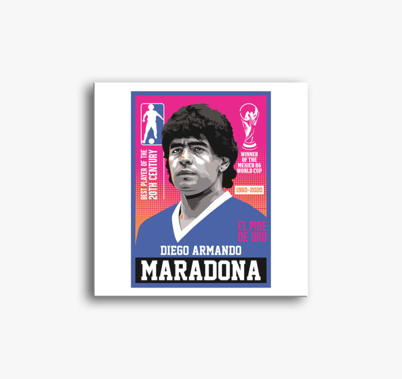 Maradona vászonkép
