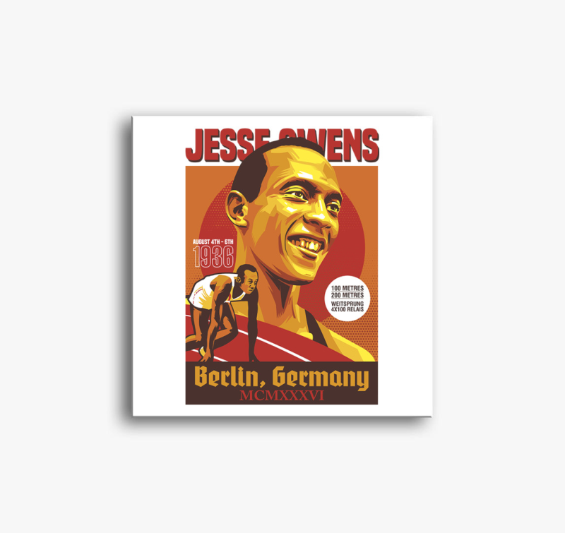 Jesse Owens vászonkép