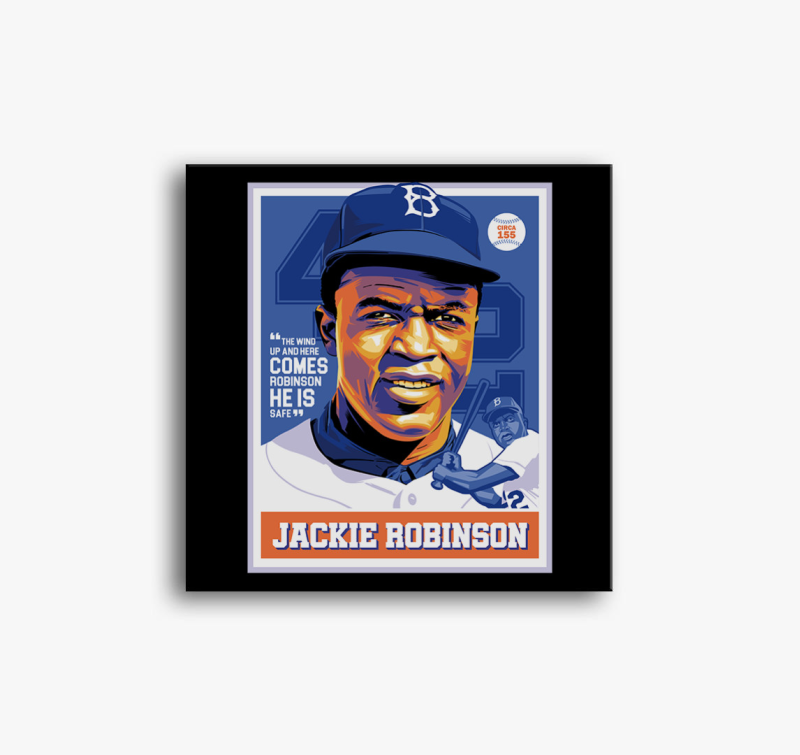 Jackie Robinson vászonkép