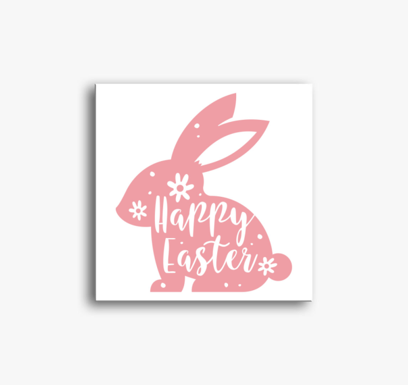 Pink nyuszi vászonkép