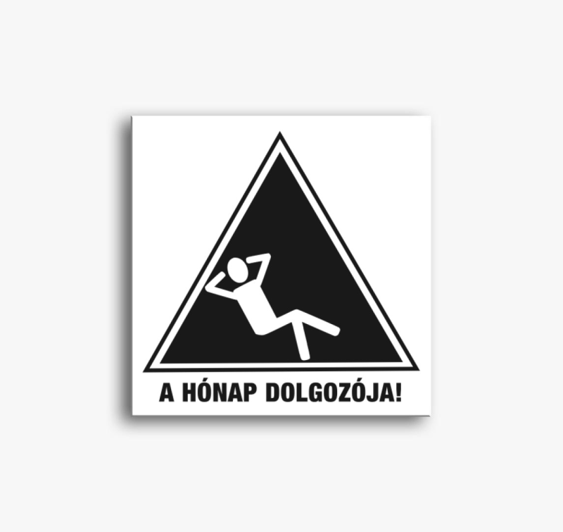 A hónap dolgozója vászonkép