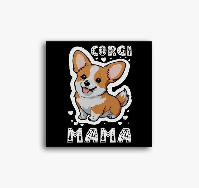 Corgi Mama vászonkép
