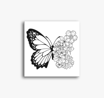 Lepke-virág vászonké