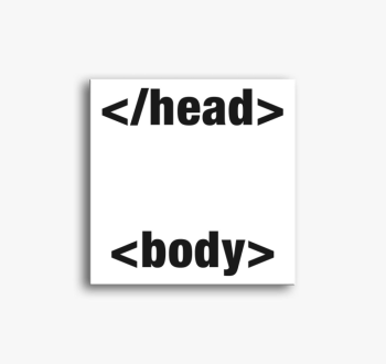 Programozó test vász