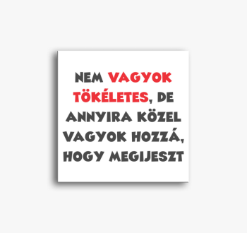 Nem vagyok tökéletes...