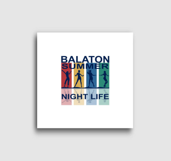 Balaton summer, night life vászonkép