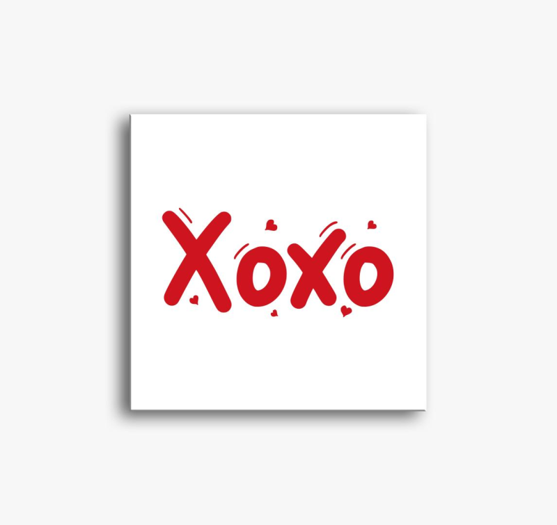 Xoxo szív vászonkép
