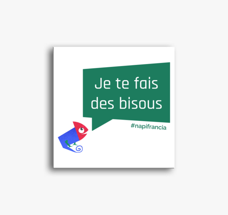 Puszillak! színes feliratú vászonkép