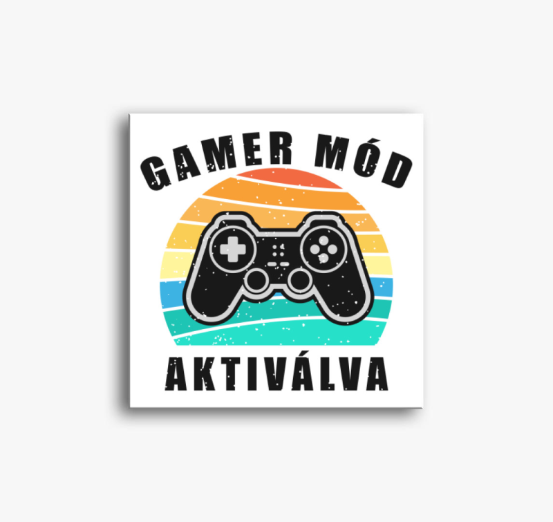 Gamer mód aktiválva vászonkép