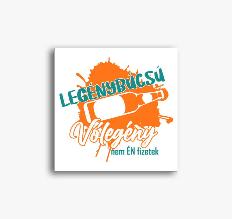 Legénybúcsús Vőlegény minta vászonkép