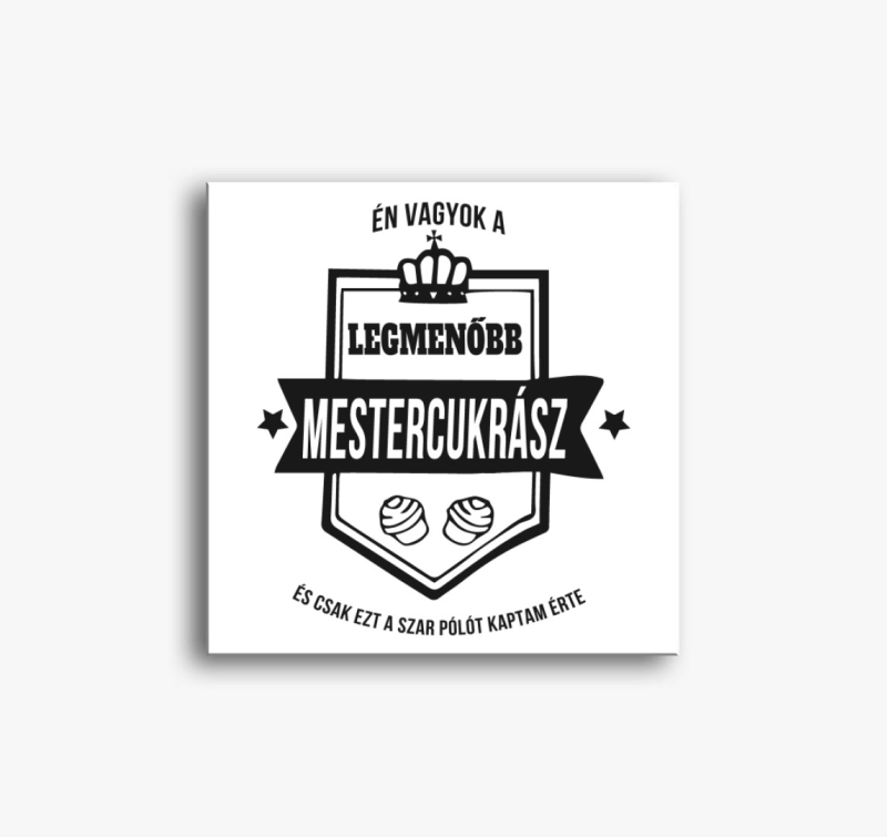Mestercukrász vászonkép