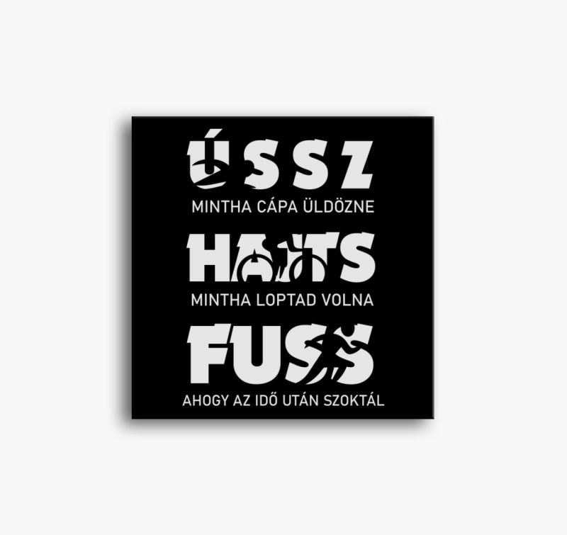 Vicces Triatlon vászonkép