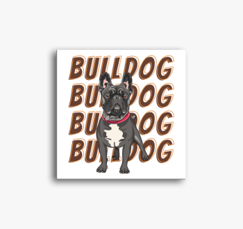 Francia bulldog mintás vászonkép