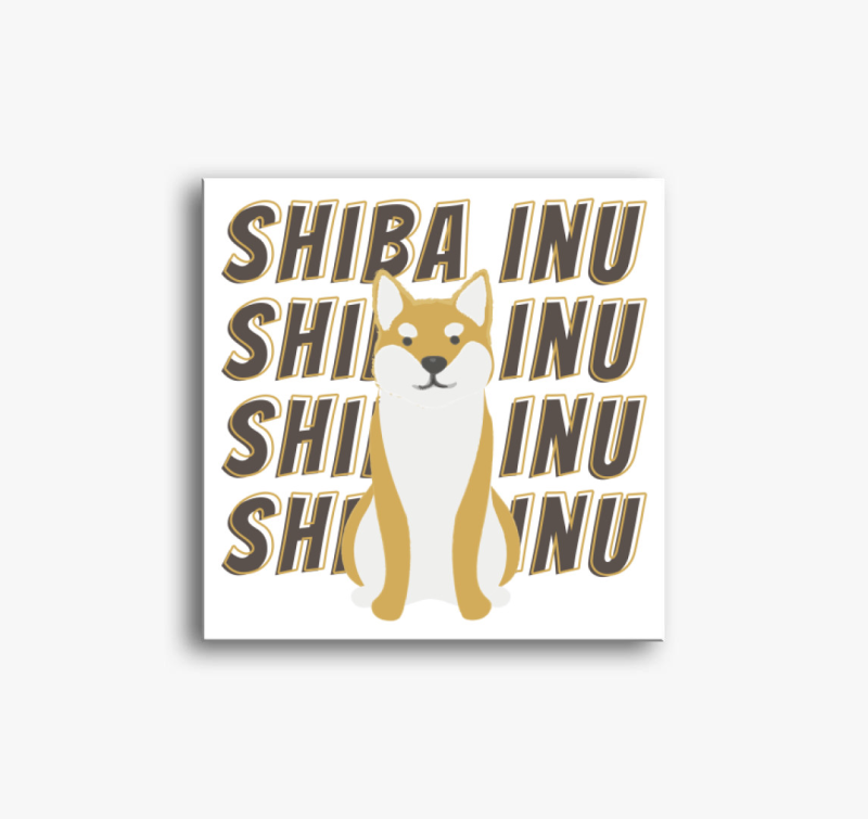 Shiba inu mintás vászonkép
