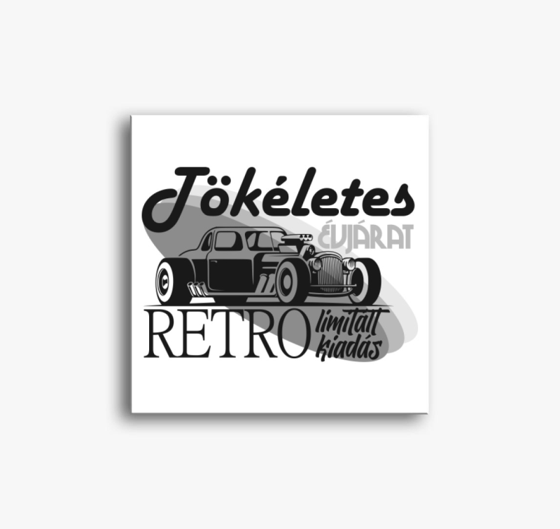 Retro tökéletes évjárat vászonkép