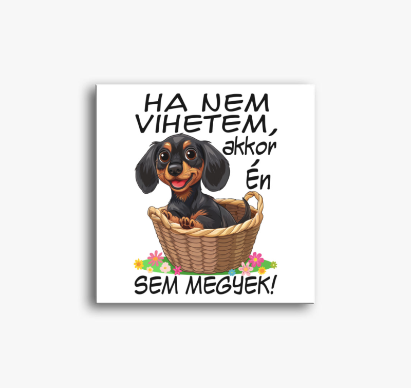 Tacsi Ha nem vihetem akkor én sem megyek! vászonkép