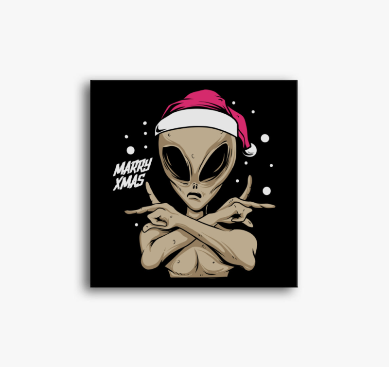 Karácsonyi Idegen vászonkép