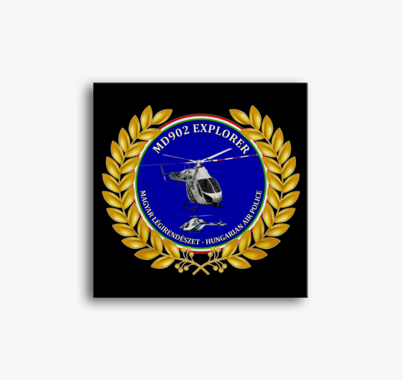 MD902 rendőrségi helikopter vászonkép