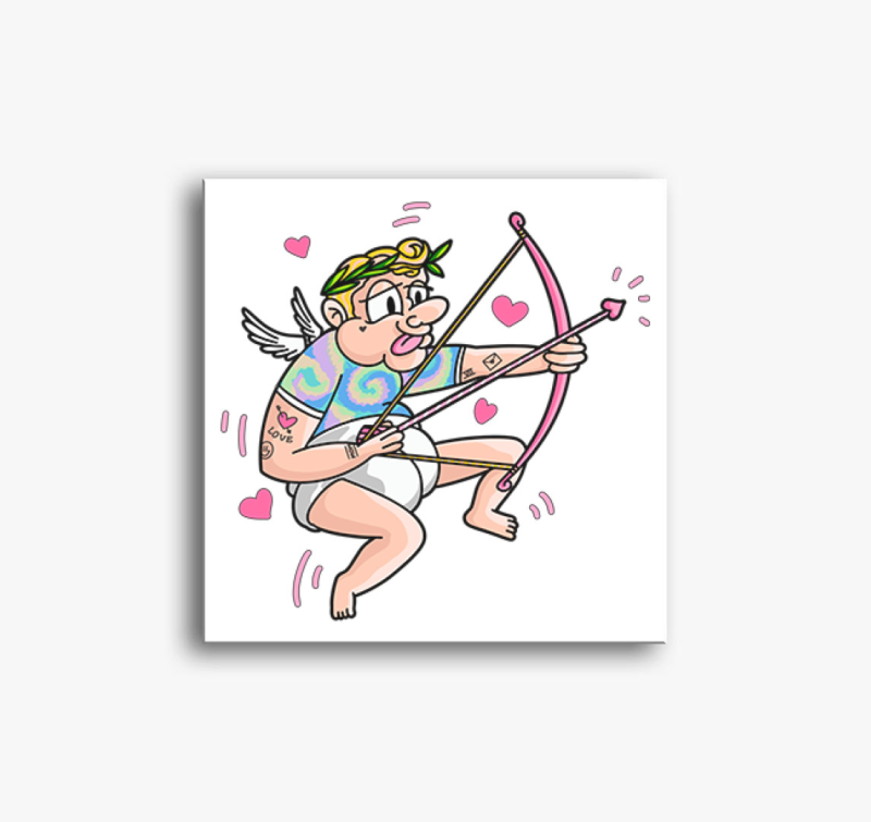 Cupidó vászonkép