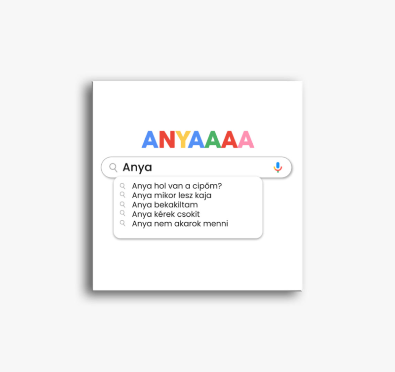 Anya a mindentudó vászonkép