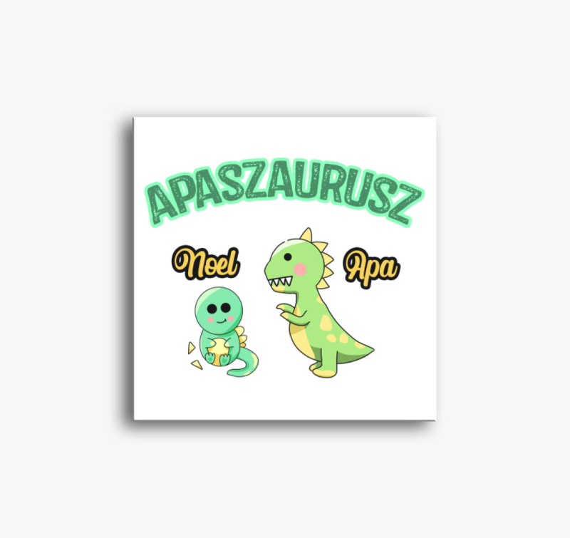 Apaszaurusz vászonkép - egyedi névvel