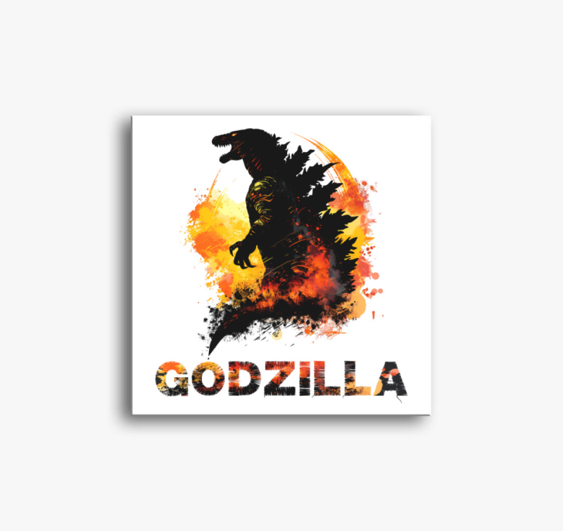 Godzilla festve vászonkép