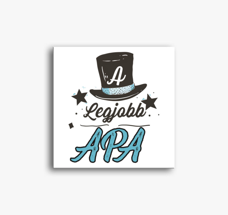 A legjobb apa cilinderes vászonkép