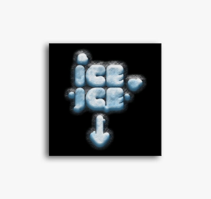 Ice ice baby - vicces kismama vászonkép