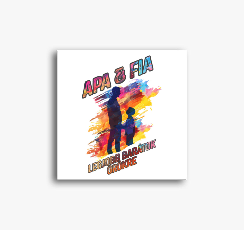 Apa & fia vászonkép