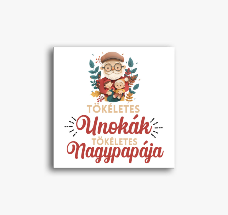 Tökéletes unokák tökéletes nagypapája vászonkép