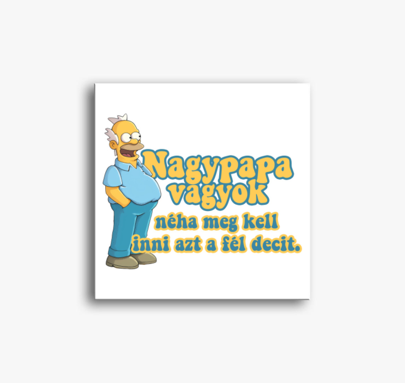 Nagypapa vagyok Simpsonos vászonkép