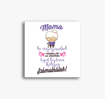 Mama számolós vászon