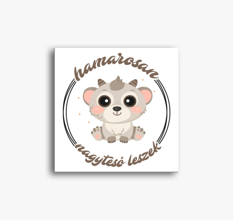 Hamarosan nagy tesó leszek vászonkép